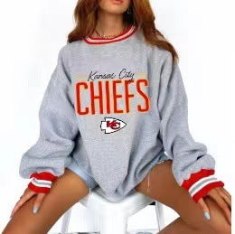 Loose-Fit NFL Graphic Long Sleeve Sweatshirt for Women