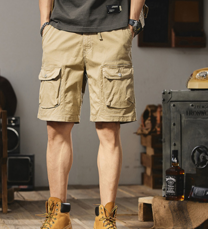 Men's Casual Cargo Shorts with Multiple Pockets