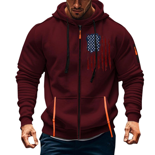 Autumn Patchwork Men's Hoodie