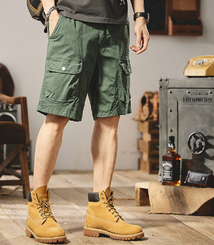 Men's Casual Cargo Shorts with Multiple Pockets