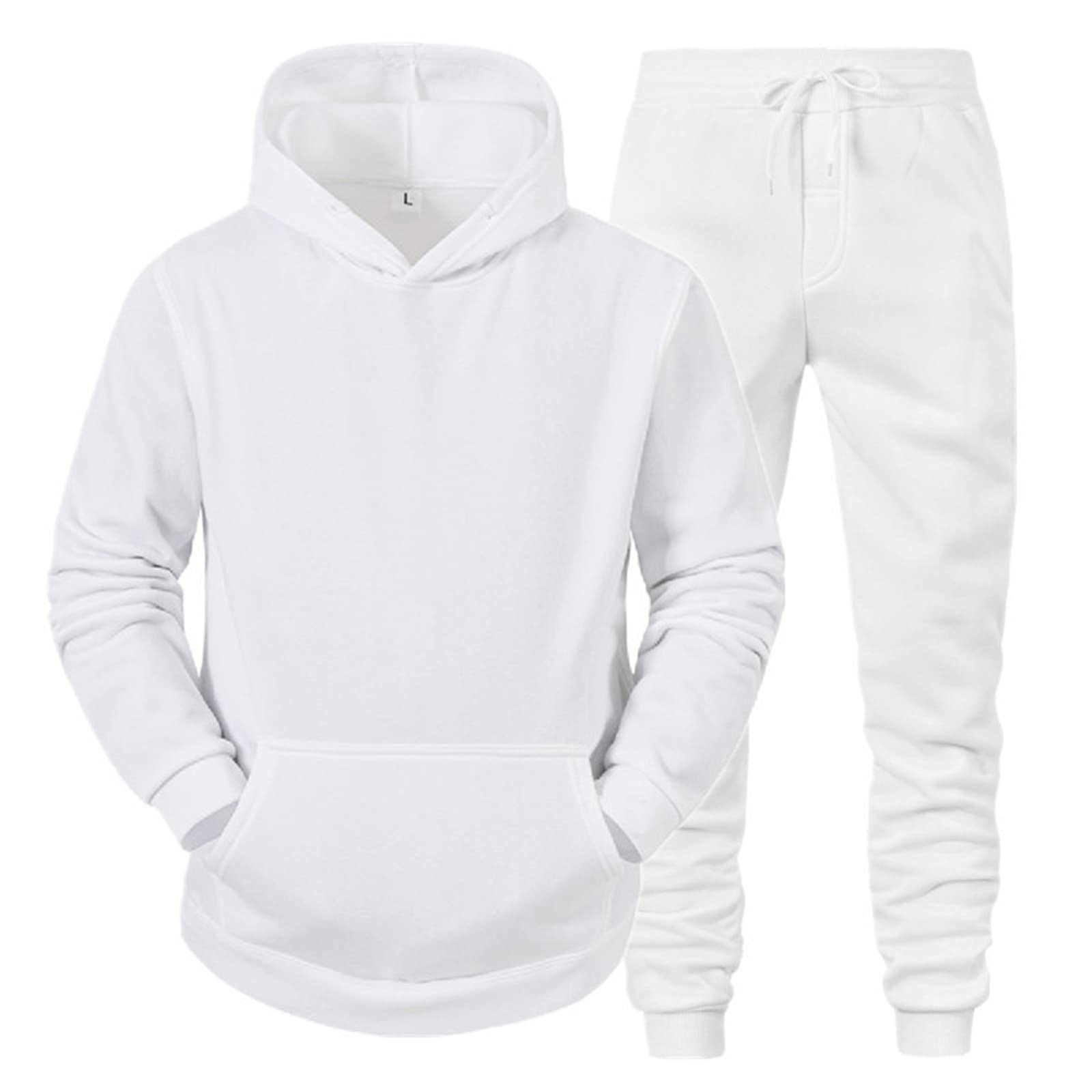 JMMSlmax Men Sport Tracksuits 2 Piece Jogging Suits Sets Pullover Hoodies Athletic Jogging Sweatsuits Sports Long Sleeve Set