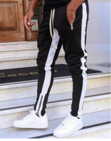 Men's Striped Athletic Pants in Various Colors