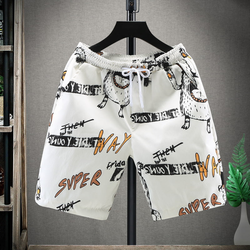 Casual Loose-Fit Plus Size Five-Point Shorts