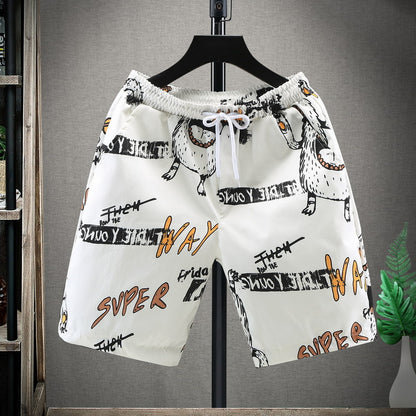 Casual Loose-Fit Plus Size Five-Point Shorts