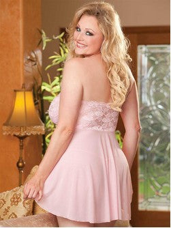 Lace Bustier Lingerie Set for Plus Size Sleepwear