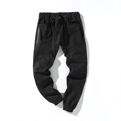 Solid Color Loose Men's Multi-Pocket Tooling Pants