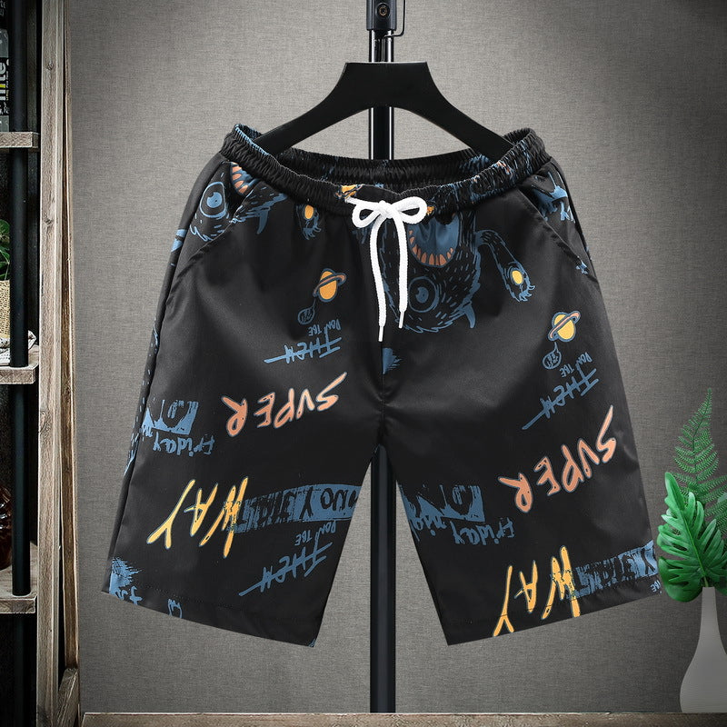 Casual Loose-Fit Plus Size Five-Point Shorts