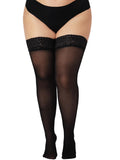 DancMolly Plus Lace-Top Stay-Up Stockings