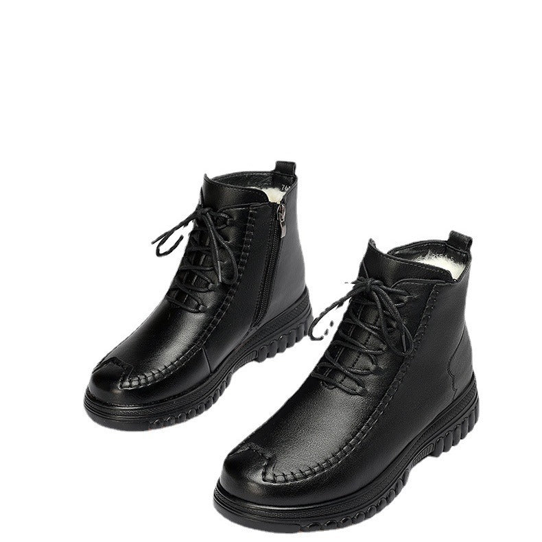 Thick-Soled Women's Winter Martin Boots with Fur 2026