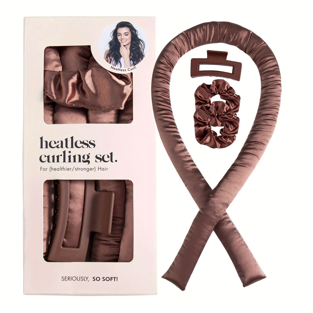 Silky Satin Heatless Curling Set