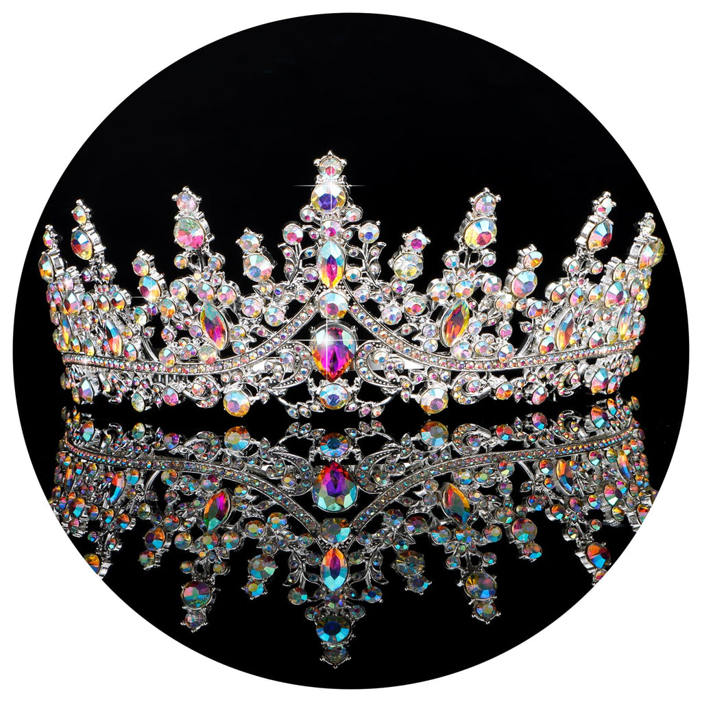 Silver Crystal Wedding Tiara for Women