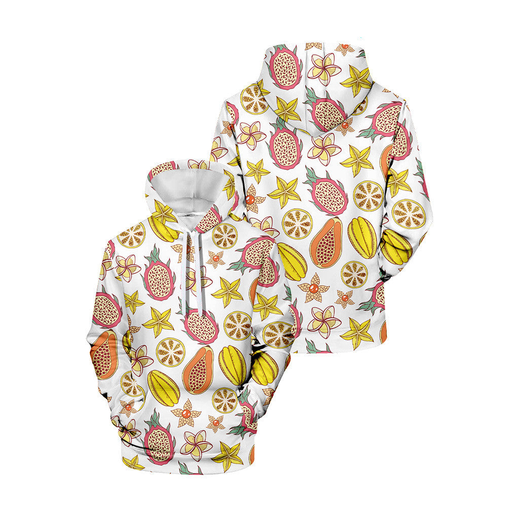 3D Printed Hooded Sweatshirt with Creative Veggies