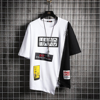 Men's Hip Hop Casual Short Sleeve T-Shirt - Summer Style
