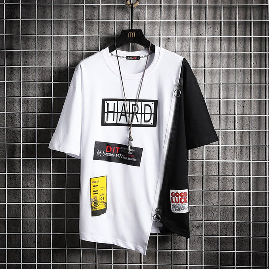 Men's Hip Hop Casual Short Sleeve T-Shirt - Summer Style