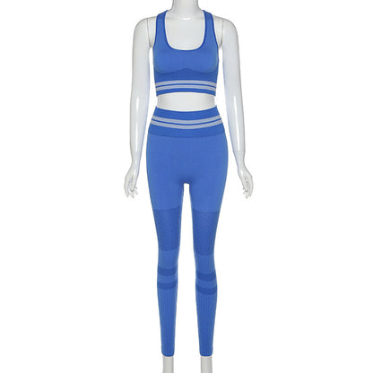 Seamless Knitted Yoga Fitness Set for Women 2026