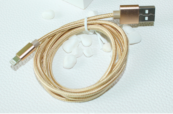 2M Nylon Braided Charging Cable for iPhone & Android