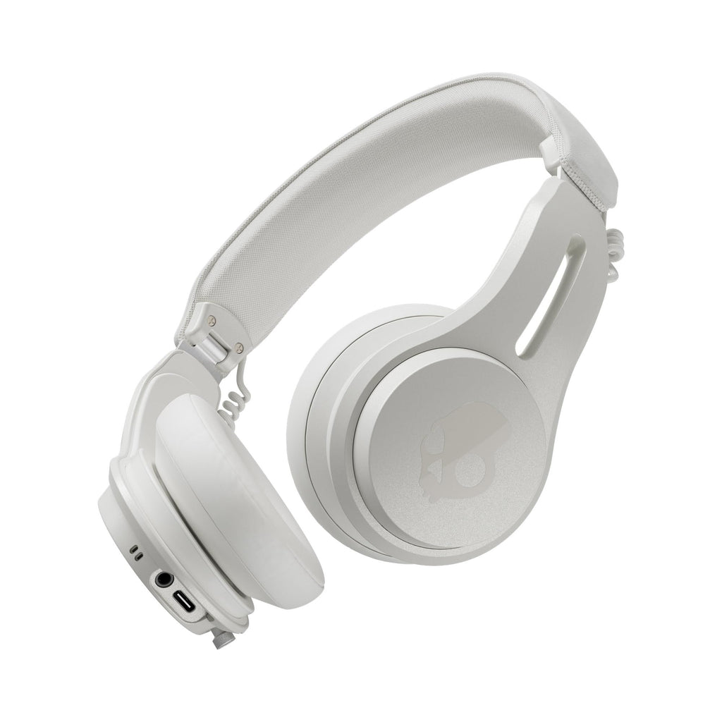 Skullcandy Icon ANC On-Ear Active Noise Cancelling Wireless Bluetooth Headphones 60 Hr Battery Microphone Works with iPhone Android - Bone