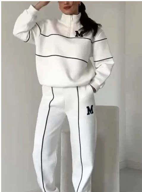 Women's 2-Piece Sweatsuit and Baggy Pants Set