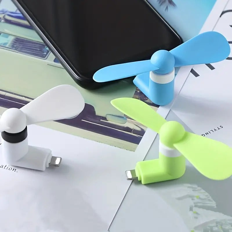Portable Mini Phone Fan for Android & Apple Devices