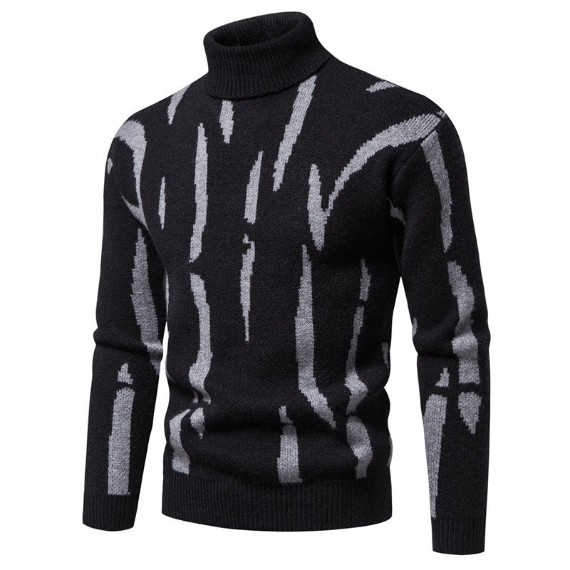 Men's Super Soft Casual Round Neck Plaid Sweater