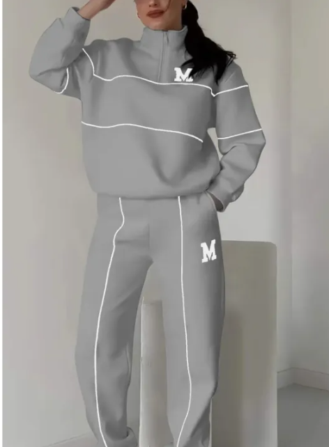 Women's 2-Piece Sweatsuit and Baggy Pants Set
