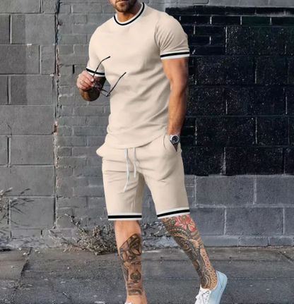Men's 3D Printed Casual Streetwear Shorts & T-Shirt