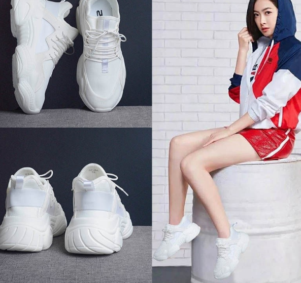 Thick-Soled Casual Sneakers - Dad Shoes