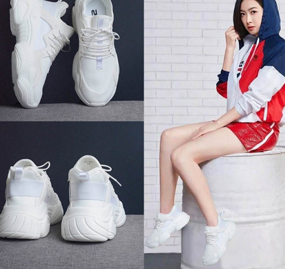 Thick-Soled Casual Sneakers - Dad Shoes