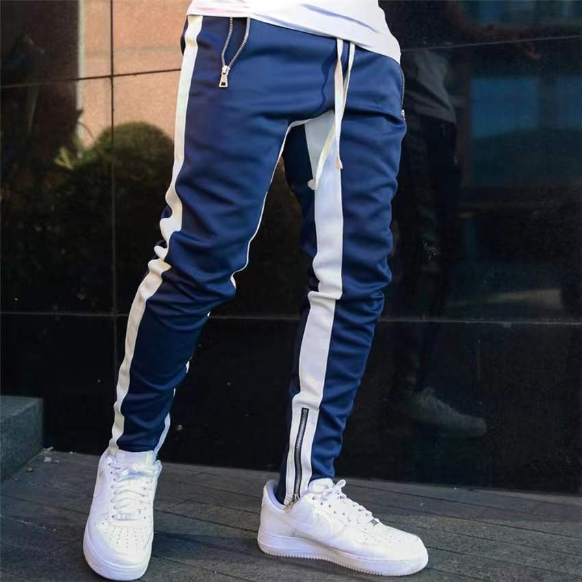 Men's Striped Athletic Pants in Various Colors