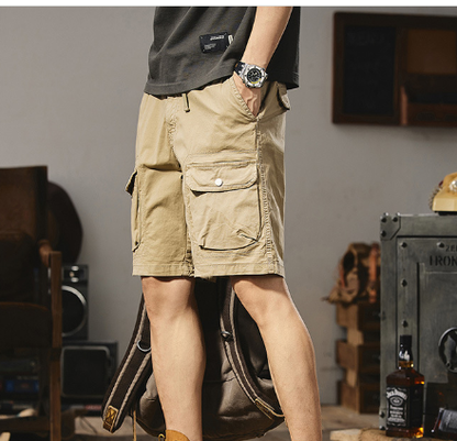 Men's Casual Cargo Shorts with Multiple Pockets