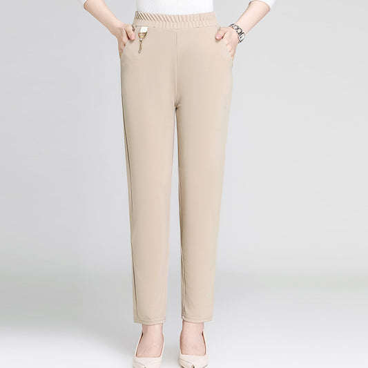 Western Style Long Pants for Middle-aged and Elderly