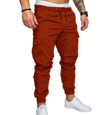 Men's Casual Cargo Pants with Multiple Pockets