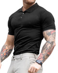 FlexRidge Men's Slim Muscle Polo Tops