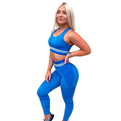 Seamless Knitted Yoga Fitness Set for Women 2026