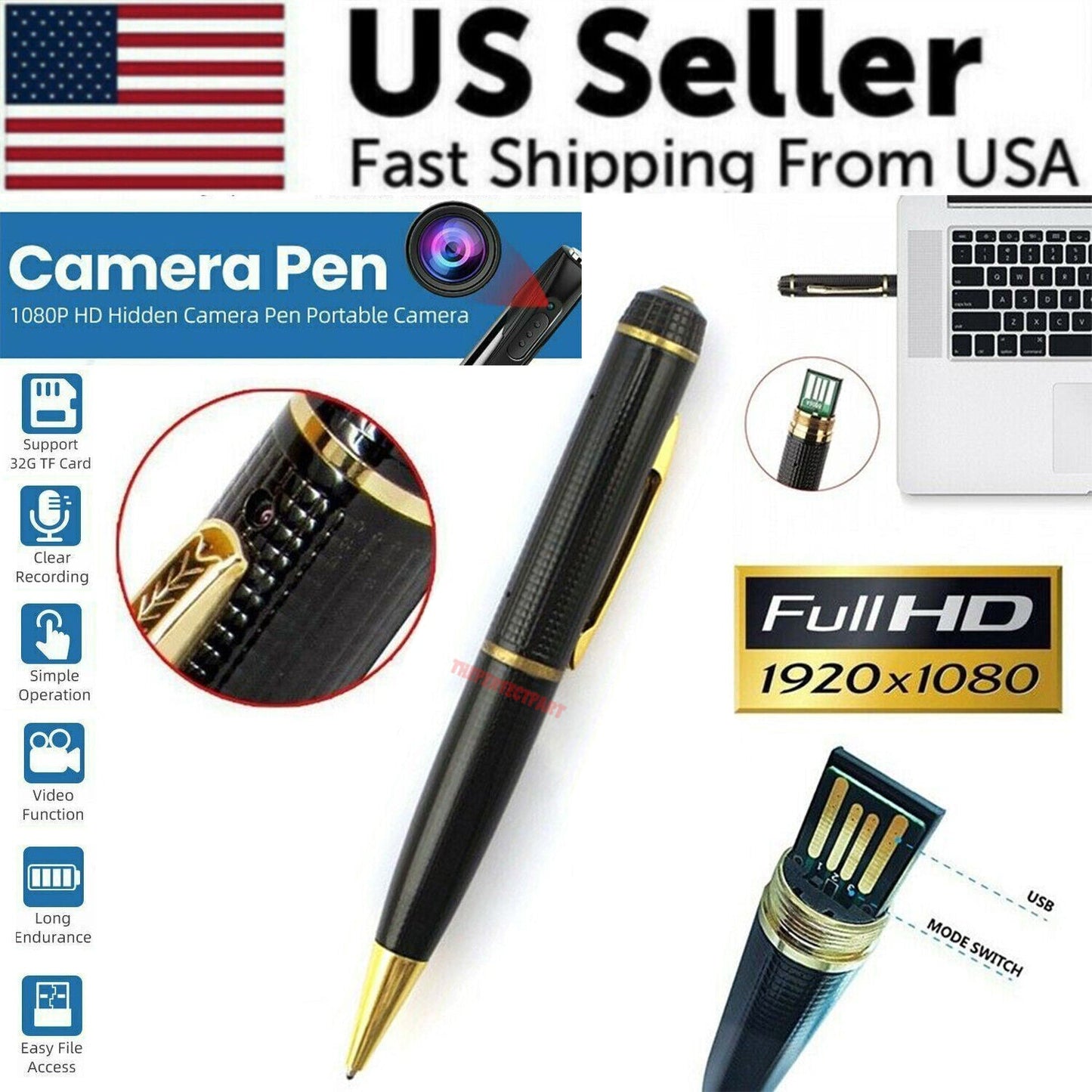 Stealth HD Pen Camcorder DVR