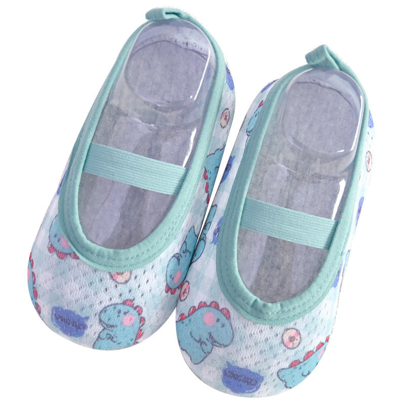 Cartoon Toddler Socks and Baby Floor Shoes Set