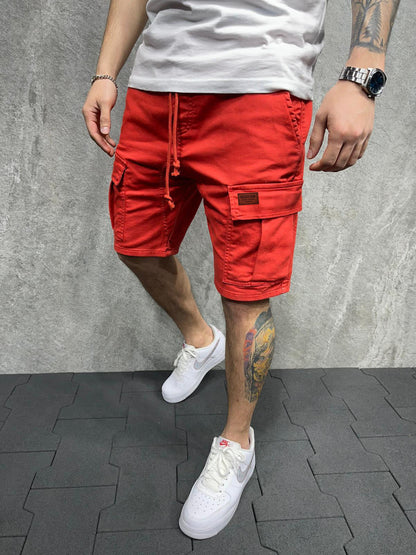Plus Size Cotton Loose Workwear Shorts (Five-Point)