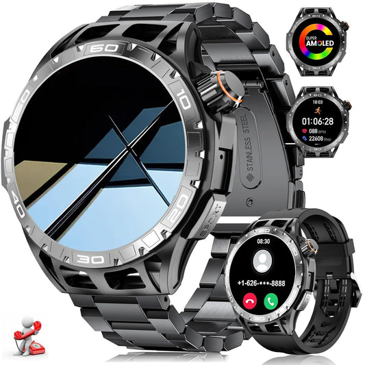 LAKEYLOYI Tactical Military Smartwatch