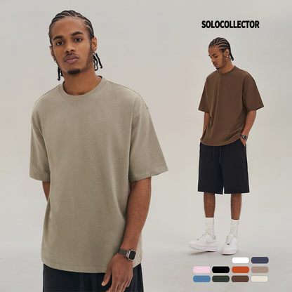 280G Heavy Crew Cotton Tee for Men