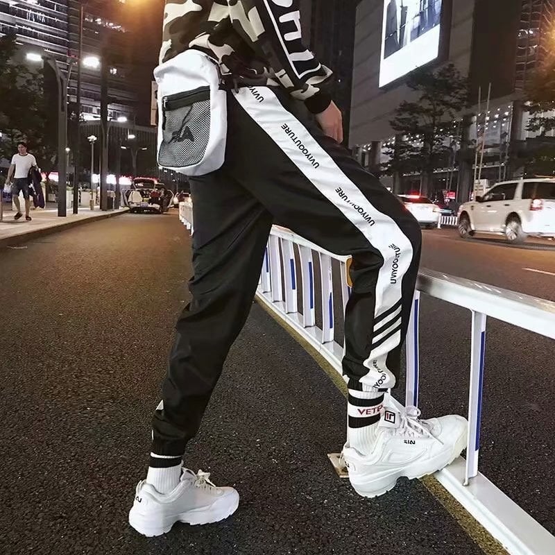 Men's Loose Fit Cropped Harem Pants - Thin Style