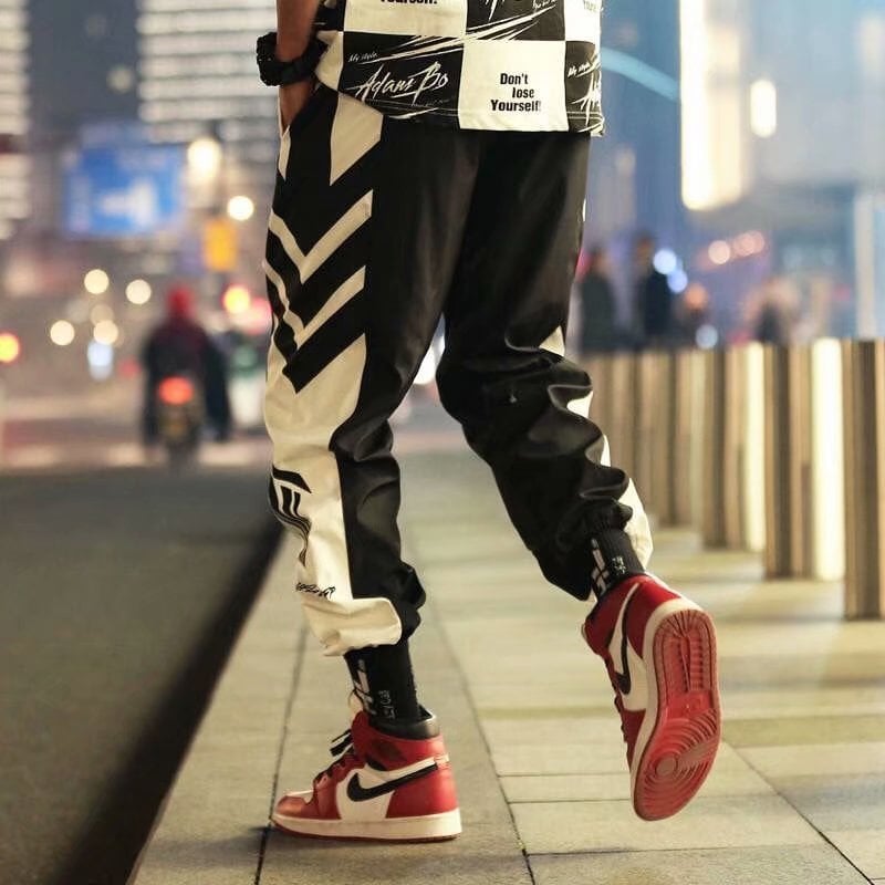 Men's Loose Fit Cropped Harem Pants - Thin Style