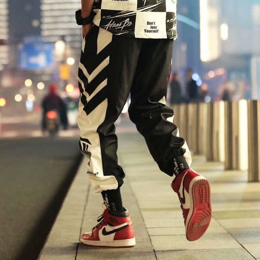 Men's Loose Fit Cropped Harem Pants - Thin Style