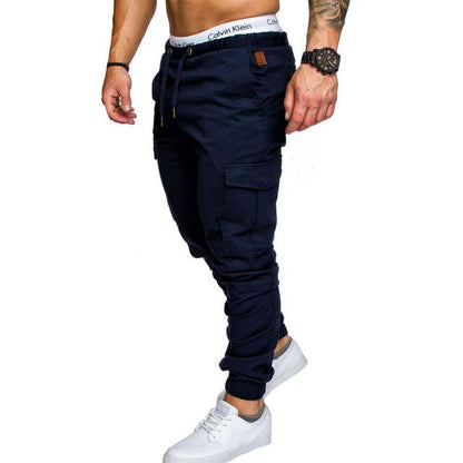 Men's Casual Cargo Pants with Multiple Pockets