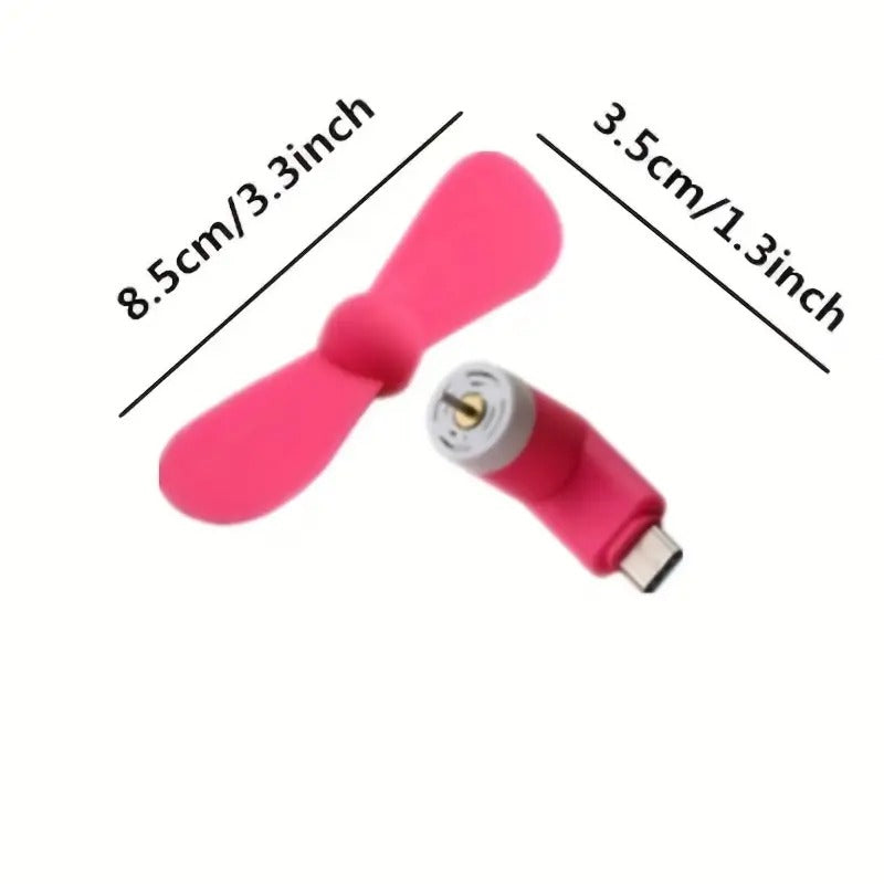 Portable Mini Phone Fan for Android & Apple Devices