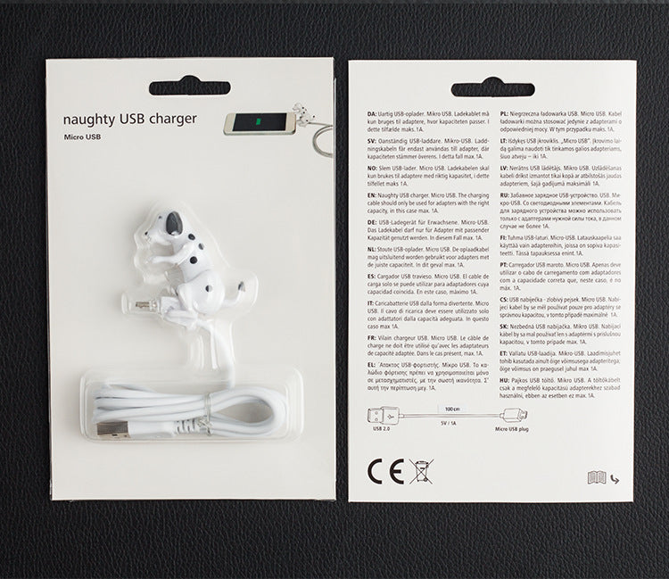 Cute Sports Dog Charging Cable for Apple and Android