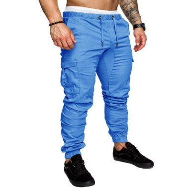 Men's Casual Cargo Pants with Multiple Pockets