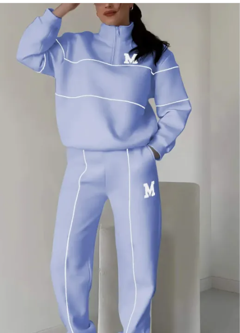 Women's 2-Piece Sweatsuit and Baggy Pants Set