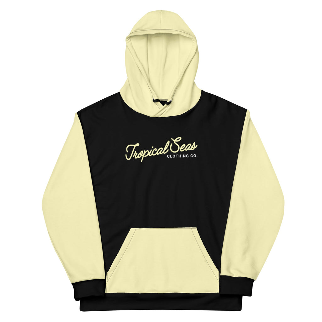 Sunset Yellow Tropical Dual-Tone Hoodie