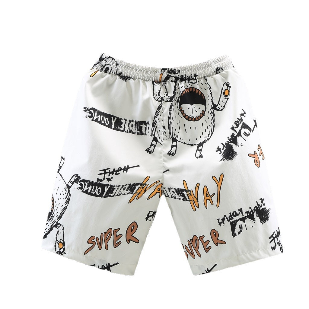 Casual Loose-Fit Plus Size Five-Point Shorts
