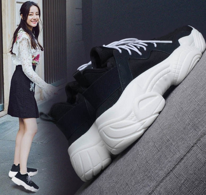 Thick-Soled Casual Sneakers - Dad Shoes